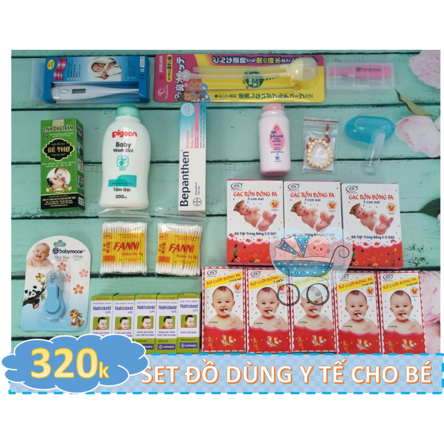 COMBO SET ĐỒ Y TẾ CHO BÉ CHO BÉ SƠ SINH