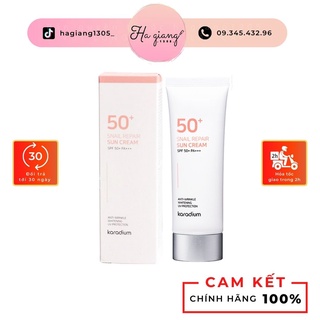 Kem chống nắng Karadium Snail Repair Sun Cream SPF50+ PA+++ Hàn Quốc 70ml