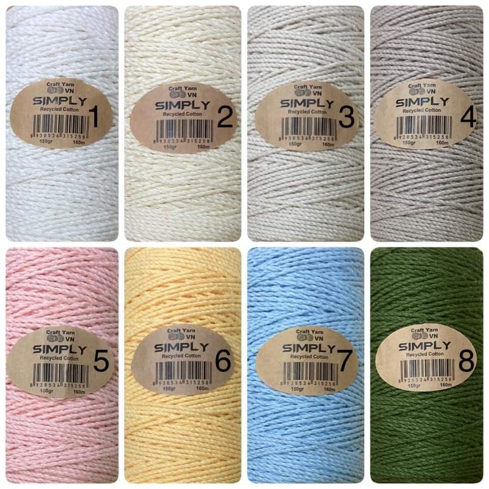Dây cotton 2mm thắt Macrame