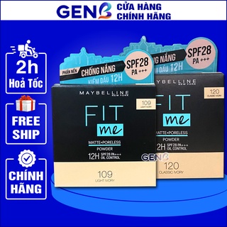 Phấn Nền Kiềm Dầu Chống Nắng Maybelline Fit Me Che Khuyết Điểm-Phấn Trang Điểm Lì Maybeline Mỹ Phẩm Trang Điểm GENB