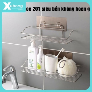 Kệ để đồ Nhà Tắm, Nhà Bếp Không Gỉ  Dán Tường Siêu Dính Chịu Lực