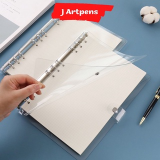Binder Bìa còng Sổ còng Bìa DẺO Kèm Thước A6 A5 B5 6 9 Lỗ Làm Bullet Joural Planner Take Note Giấy Refill Kẻ Ngang Caro