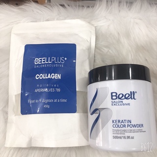 Bột tẩy tóc siêu mịn BEELL PLUS 500g. nâng nền lên tone 9