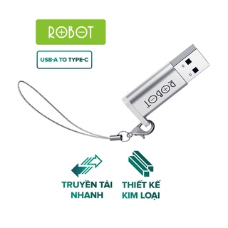 Đầu Chuyển Đổi OTG Cổng USB 3.0 Sang Type-C ROBOT RT-OTG03 - Chất Liệu Vỏ Kim Loại