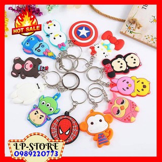 [SALE 1K] Móc Khóa SILICON Nhiều Mẫu ANIME HOTTREND - Móc Khóa Giá Sỉ Siêu HOT ( Giao Ngẫu Nhiên )