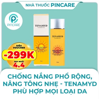 Huyết thanh chống nắng TENAMYD Aqua Sun Serum SPF50/PA+++ 70ml (trắng da) - Hàng chính hãng - Nhà thuốc PinCare