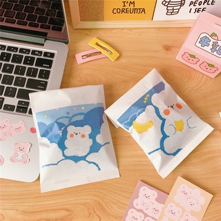 [Mã LIFE1003ALL giảm 10% đơn 50K] Túi giấy mini đựng bánh kẹo/quà hình gấu &amp; đám mây dễ thương