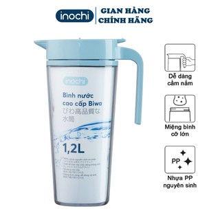 Bình nước ,giữ nhiệt cho bé thể thao tập gym cao cấp Biwa INOCHI 1.2L 1,6L  BPET1.2