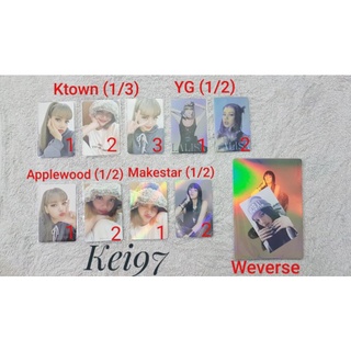 [ OFFICIAL - CÓ SẴN ] Bộ Ảnh PHOTOCARD PRE - ORDER (POB) 1ST ALBUM LALISA - LISA BLACKPINK