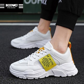 Giày nam sneaker thể thao thời trang cao cấp màu trắng giá rẻ cho học sinh (KING SHOES) mã SUT