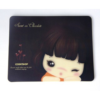 Bàn di lót chuột dạng mịn siêu nhạy hình bé gái cute nhân vật hoạt hình dễ thương nhiều màu youngcityshop 30.000