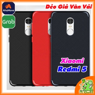 [Ảnh Thật] Ốp Lưng Xiaomi Redmi 5 Dẻo Vân Vải Cross TPU Chống sốc