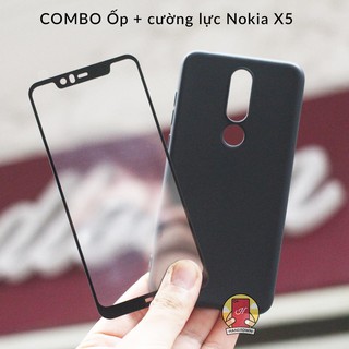 FREESHIP 99K TOÀN QUỐC_[COMBO SỐC] Ốp lưng Nokia X5 + kính cường lực full màn