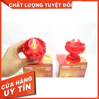 [RẺ VÔ ĐỊCH]Cốc nến thờ hoa sen SOPOKA HS-01 bằng điện bền đẹp, an toàn