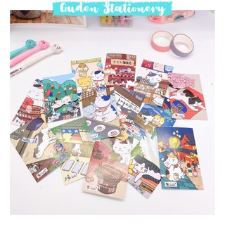 Bưu thiếp mèo Nhật Bản dễ thương_Postcard mèo Nhật Bản_Guden Stationery