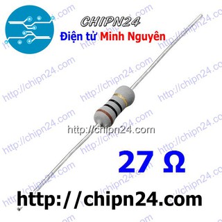 [10 CON] Điện Trở 27R 1W 5% (27 ôm 1W)