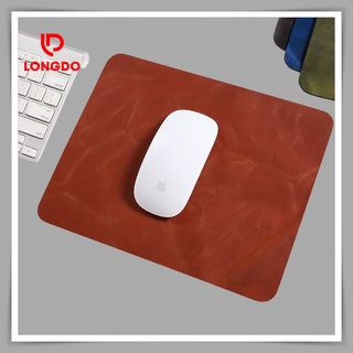 Lót chuột laptop bằng da bò thật - Bảo hành 5 năm - Hàng chính hãng thương hiệu Longdo Leather - Pullup wax