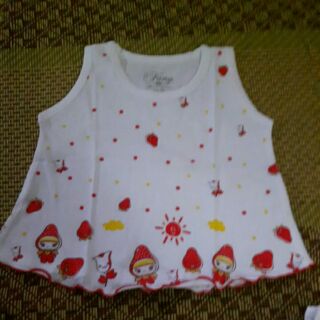 Áo sát nách bé gái hiệu fany size 1 size 2
