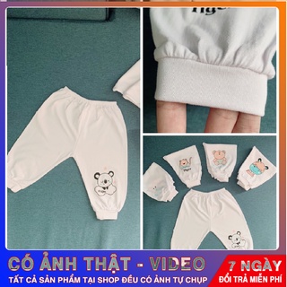 [100% cotton]- Quần dài ống bo cho bé trai, bé gái - Mặc ở nhà, mặc khi ngủ, mặc khi ra ngoài -1 cái (size 2,5kg - 20kg)