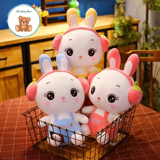 Gấu Bông Thỏ Mặc Yếm Mềm Mịn - Gấu bông Mina