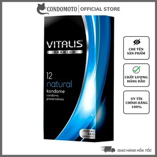 Bao cao su chống XTS tăng KHOÁI CẢM kéo dài thời gian ok feel invisible. Bcs GAI BI lớn VITALIS Natural xanh