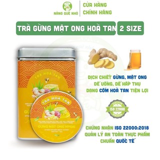 Trà Gừng Mật Ong HYGIE Giảm Ho, Trà Gừng Hòa Tan Phòng Cảm Cúm TinyVillage Có Mẫu nhỏ