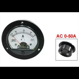 Lớp 2,5 Độ Chính Xác BP-65 AC 0-50a Vòng Bảng Đồng Hồ Analog Ampe Kế 2 Chiếc