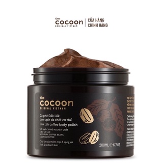 Tẩy da chết cơ thể cà phê Đắk Lắk Cocoon 200ML