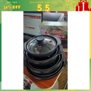 [Rẻ vô địch] Nồi đất đỉnh cạn đủ size 5" 6" 7" 8" 9" inch chịu nhiệt cao hàng loại 1
