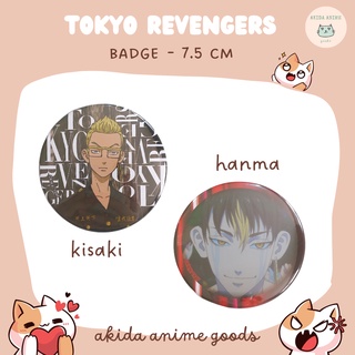 「OFF」Badge/ Huy hiệu nhân vật anime - Kisaki/ Hanma - Tokyo Revengers