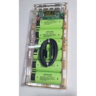 Sạc dự phòng 6 &amp; 12 pin 26650 Panasonic