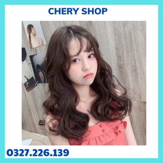 Tóc giả nữ kẹp xoăn  FREESHIP  kẹp xoăn đuôi 38cm k35
