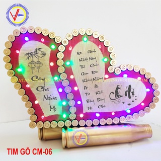 Trái tim vỏ đạn Cha mẹ | QUÀ TẶNG VỎ ĐẠN