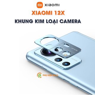 Dán camera Xiaomi 12X khung kim loại bảo vệ an toàn camera sau - Ốp viền camera Xiaomi Mi 12X
