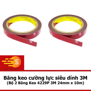 Bộ 2 Băng Keo Cường Lực 4229P 3M 24mm x 10m