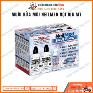 Bình Rửa Mũi 240ml kèm 10 30 50 gói muối Neilmed nội địa Mỹ
