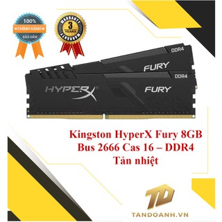 Ram máy tính Kingston HyperX 8GB ( 1x8GB ) Bus 2666 Cas 16 - DDR4