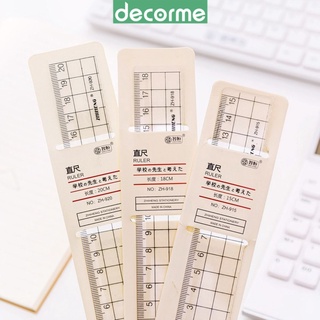 Thước kẻ nhựa caro ZH DecorMe