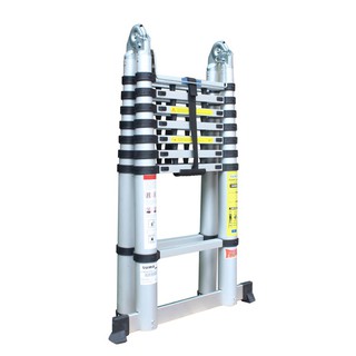 Thang nhôm rút gọn (chữ A) SUMO ADT808B (cao chữ A 2,4m- chữ I 5m)
