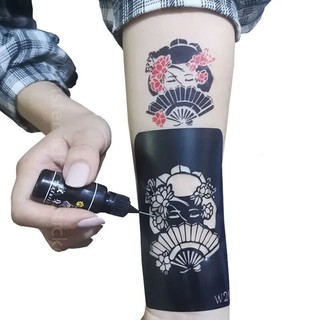 [GIÁ SỈ] Hình xăm tạm thời 20 ngày tặng 1 lọ mực ( tặng kèm giấy hướng dẫn)