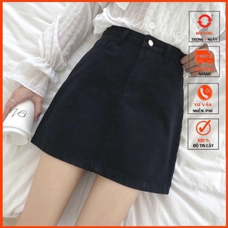 Váy Lưng Cao vải Kaki dày mát 506