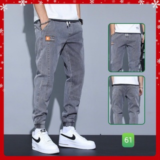 Quần Jogger Jean Nam  thể thao kaki nam lưng thun ống bó HA730