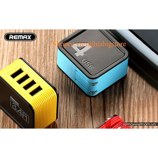 Cục Sạc Điện Thoại Và Máy Tính Bảng 4 Cổng USB Remax 3.4A