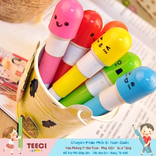 Bút Bi Mực Đen Thu Gọn - Rút Gọn Hình Viên Thuốc - Viên Vita - Kiểu Dáng Nhộng  Cực Xinh T038