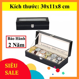 Hộp Đựng Đồng Hồ Da, Gỗ Cao Cấp Giá Rẻ 6 Chiếc