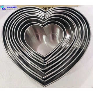 Khuôn Tim Đế Liền Size từ 12-30cm [ Khuôn Làm Bánh ]