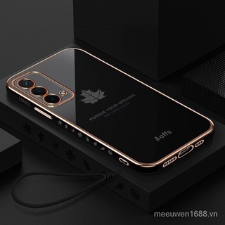 Ốp điện thoại QIANZI họa tiết lá phong cho Oppo A74 Oppo A95 Oppo A74 Oppo A74 4G