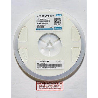 100 Con Điện Trở Dán 3K9 Kiểu 1206 SMD