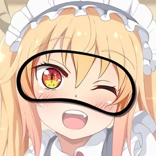 Bịt mắt Hầu gái rồng nhà Kobayashi miếng che mắt ngủ in hình anime chibi