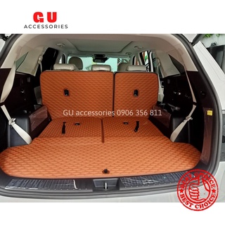Lót cốp sau xe ô tô 5-7 chỗ HONDA HYUNDAI MAZDA TOYOTA KIA FORD MERCEDES chất liệu da cao cấp sang trọng GU